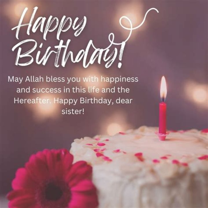 Islamic Birthday Wishes For Your Sister