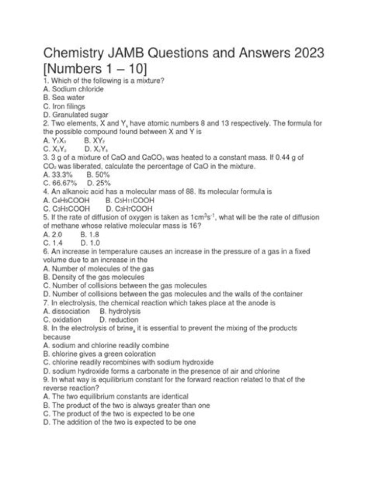 JAMB Syllabus For Physics 2023