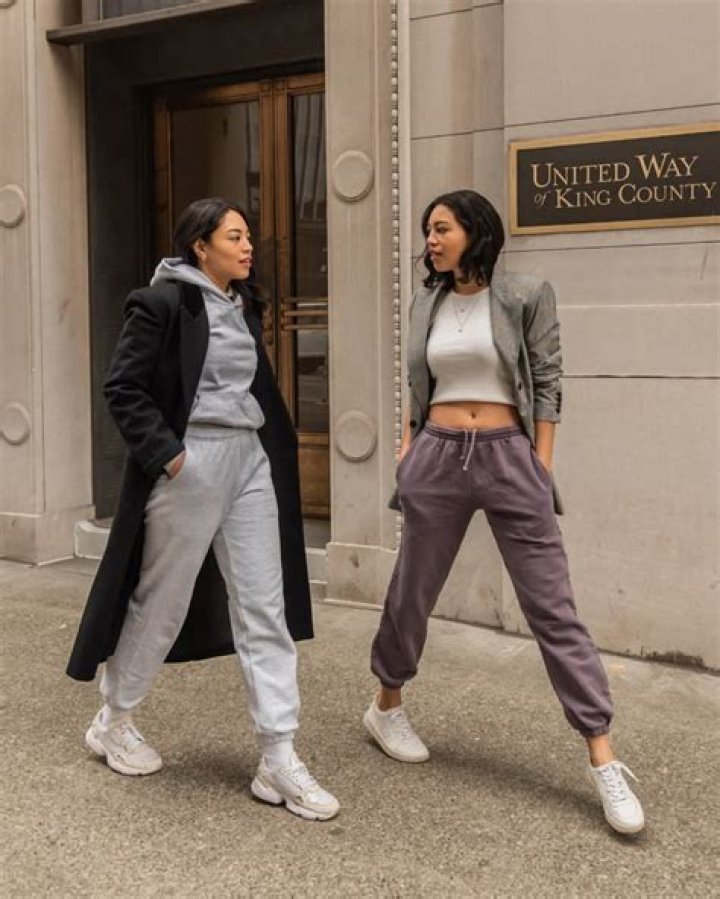 Stylish Sweatpants With A Denim Twist