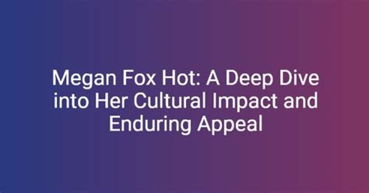 Uncover The Cultural Impact Of Megan Fox's Naked Photoshoot